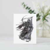 Grim Reaper neemt zielen Briefkaart (Staand voorkant)