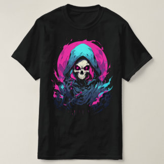Grim Reaper Neo schedel, de dood zelf T-shirt