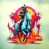 Grim Reaper of the Wild West Raamsticker (Vel 3)