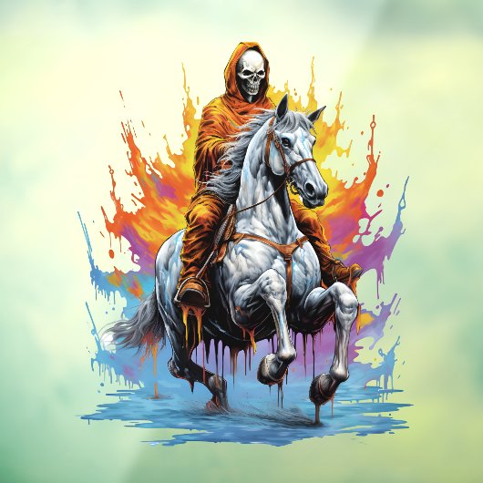 Grim Reaper of the Wild West Raamsticker (Vel 3)