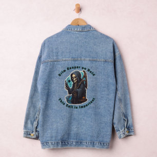 Grim Reaper on hold - Deze oproep is belangrijk Denim Jacket