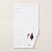 Grim Reaper ontwerp met monogram Bad Handdoek (Handdoek)