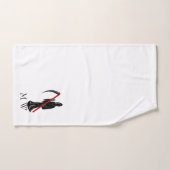 Grim Reaper ontwerp met monogram Bad Handdoek (Handdoek)