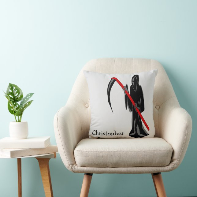 Grim Reaper Ontwerp Persoonlijk Kussen (Stoel)