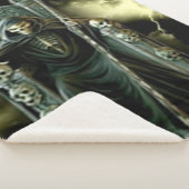 GRIM REAPER OVER ZIJN DRONE SHERPA DEKEN (3/4)