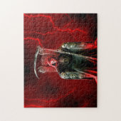 Grim Reaper over zijn troon Legpuzzel (Verticaal)