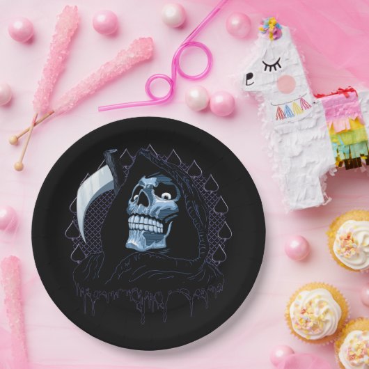 Grim Reaper Papieren Bordje (Feest)
