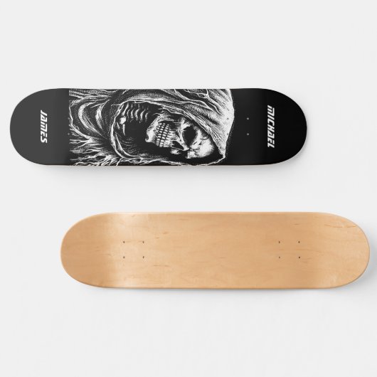 Grim Reaper Personalized Persoonlijk Skateboard (Horizontaal)