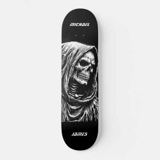 Grim Reaper Personalized Persoonlijk Skateboard (Voorkant)