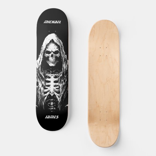 Grim Reaper Personalized Persoonlijk Skateboard (Voorkant)