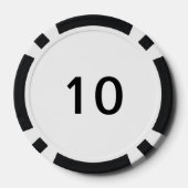 Grim Reaper Poker Chip (waarde van '10') (Achterkant)