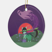 Grim Reaper Puppy Keramisch Ornament (Links)
