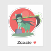 Grim Reaper Puppy Sticker (Vel)