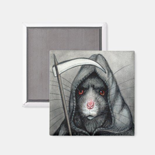 Grim Reaper Rat Magnet (Voorkant / Achterkant)