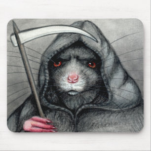 Grim Reaper Rat Mousepad Muismat
