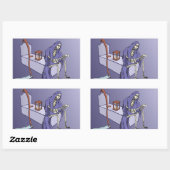 Grim Reaper Rechthoekige Sticker (Vel)