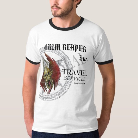 GRIM REAPER, REISSERVICES OOK T-SHIRT (Voorkant)