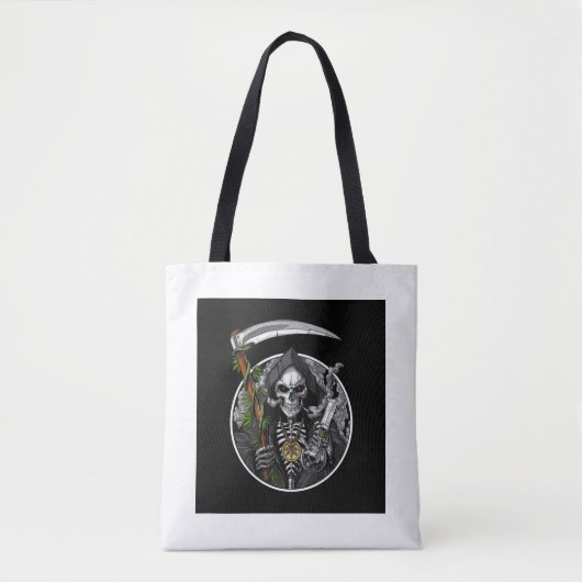 Grim Reaper Roken Wiet Canvas tas (Voorkant)