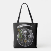 Grim Reaper Roken Wiet Canvas tas (Achterkant)
