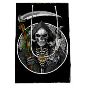 Grim Reaper Roken Wiet Eng medium Gift Bag Cadeauzakje (Achterkant)