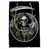 Grim Reaper Roken Wiet Eng medium Gift Bag Medium Cadeauzakje (Voorkant)