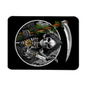 Grim Reaper Roken Wiet Flexibele Fotomagneet Magneet (Horizontaal)