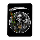 Grim Reaper Roken Wiet Flexibele Fotomagneet Magneet (Verticaal)