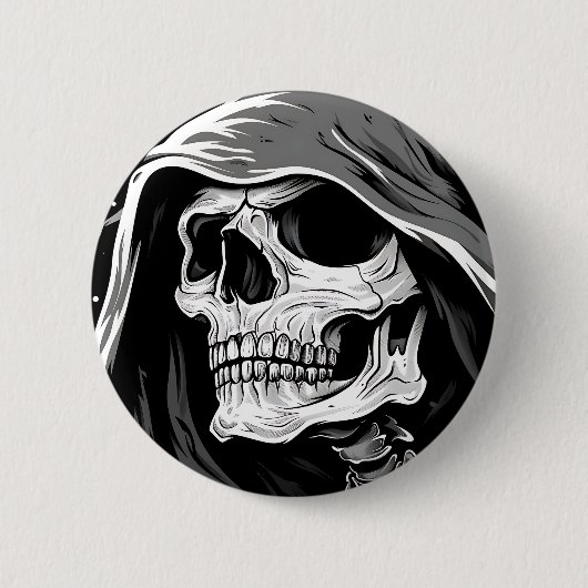 Grim Reaper Ronde Button 5,7 Cm (Voorkant)