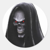 Grim Reaper Ronde Sticker (Voorkant)