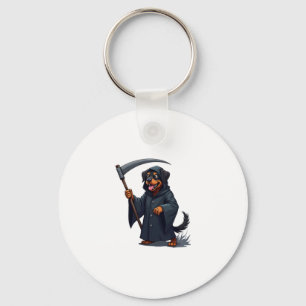 Grim Reaper Rottweiler Dog Sleutelhanger