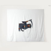 Grim Reaper Rottweiler Dog Wandkleed (Voorkant (horizontaal))
