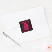Grim Reaper Salem Massachusetts Vierkante Sticker (Envelop)