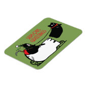 Grim Reaper Santa Seasons Groeten Magneet (Linkerzijde)