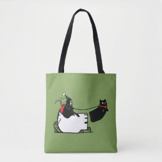 Grim Reaper Santa Seasons Groeten Tote Bag