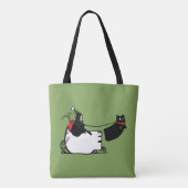 Grim Reaper Santa Seasons Groeten Tote Bag (Achterkant)