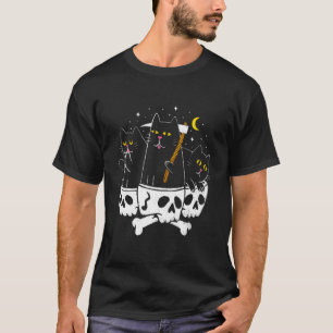 Grim Reaper satan Cat Demonic Evil Devil Occult Sa T-shirt