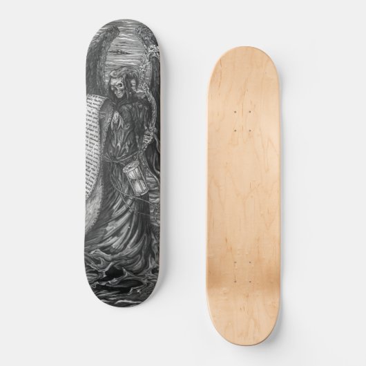 Grim Reaper Schaats Board Persoonlijk Skateboard (Voorkant)