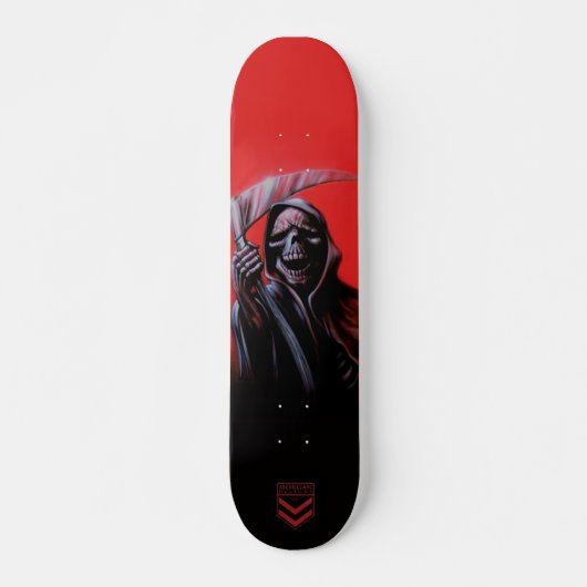 Grim Reaper Schaats Deck door Morgan Design Skateboard (Voorkant)