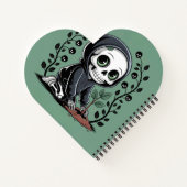 Grim Reaper Schattige Notitieboek (Achterkant)