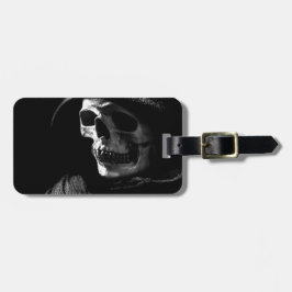 Grim Reaper Schedel Bagagelabel