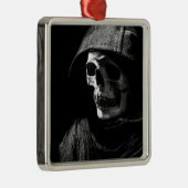 Grim Reaper Schedel Metalen Ornament (Rechts)