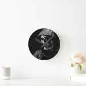 Grim Reaper Schedel Ronde Klok (Huis)