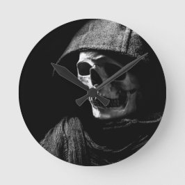 Grim Reaper Schedel Ronde Klok