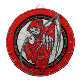 Grim Reaper schedeldartboard Dartbord (Voorkant)