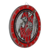 Grim Reaper schedeldartboard Dartbord (Voorkant Links)