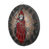 Grim Reaper schedeldartboard Dartbord (Voorkant Rechts)
