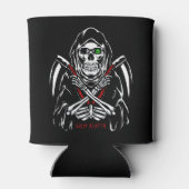 Grim Reaper Scythe Death Skeleton Botten Halloween Blikjeskoeler (Achterkant)