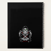Grim Reaper Scythe Death Skeleton Botten Halloween Planner (Achterkant)