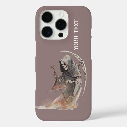 Grim Reaper Scythe iPhone 16 Pro Hoesje. Case-Mate iPhone Case (Achterkant)