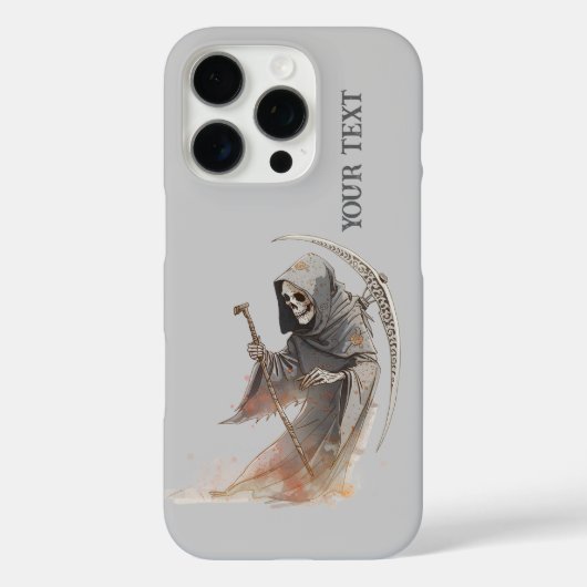Grim Reaper Scythe iPhone 16 Pro Hoesje. Case-Mate iPhone Case (Achterkant)